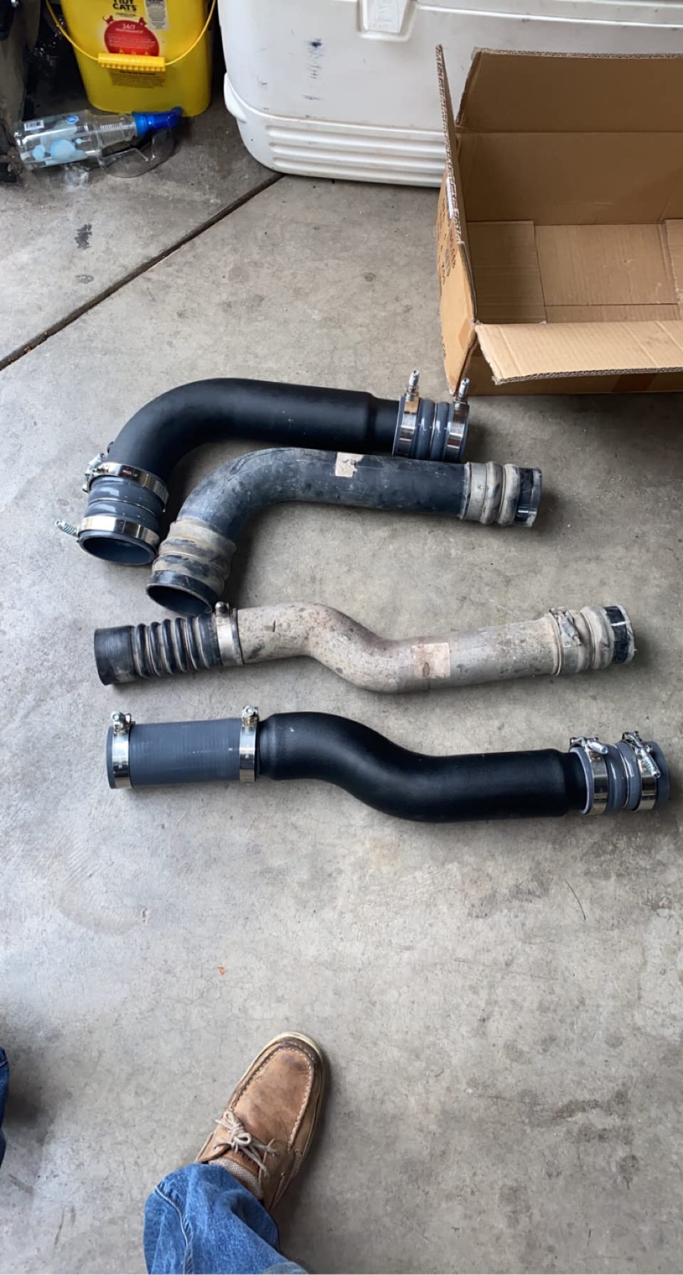 GXP Black Intercooler Pipe Kit & Boots Compatible with 2007.5-2009 Ram 2500/3500 6.7 Cummins Diesel customer photo 2