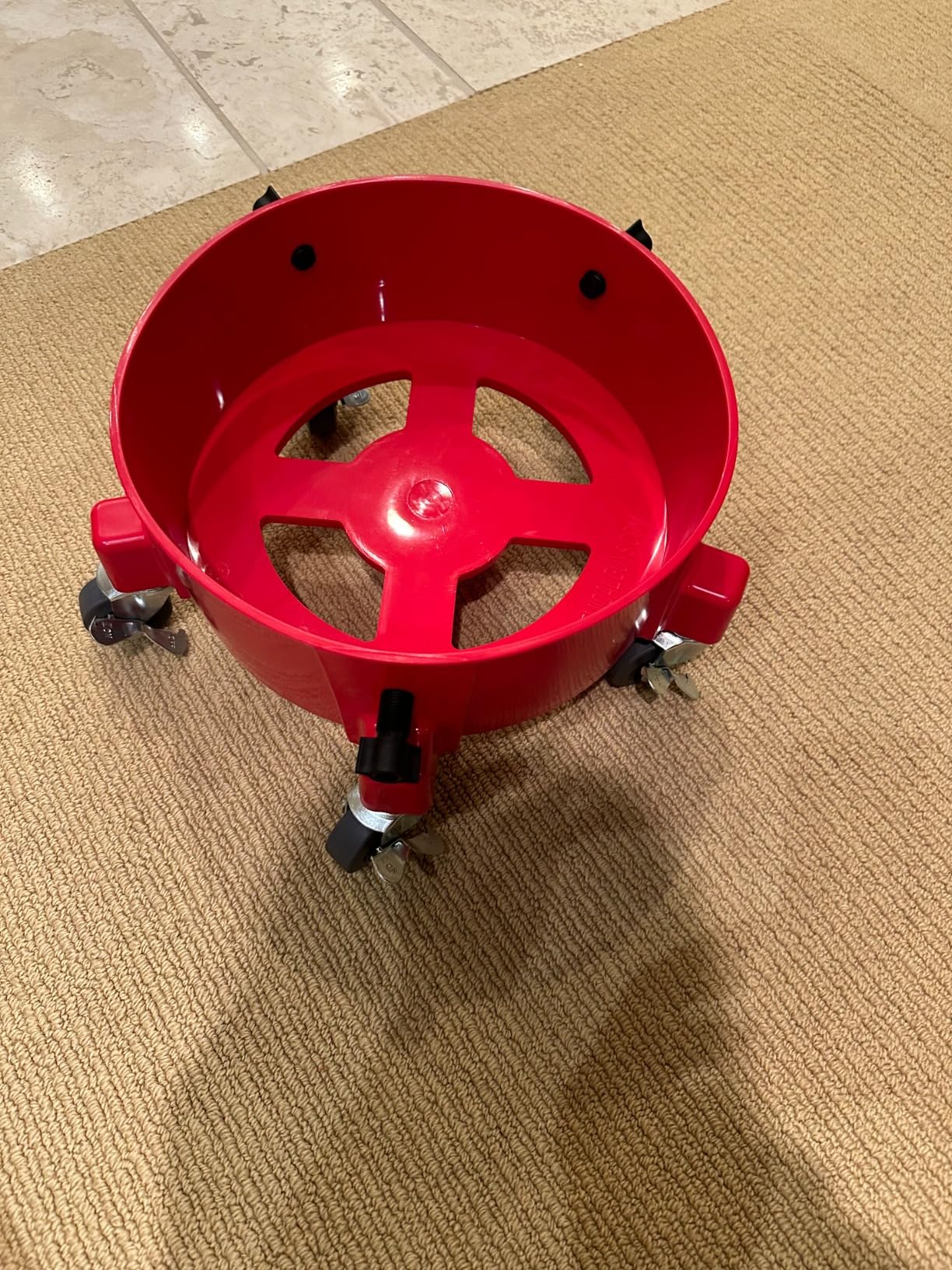 Chemical Guys Creeper Rolling Bucket Dolly - Heavy Duty Mobile Dolly Cart for Car Wash, Detailing, and Garage Use, 5 Caster Wheels with 360° Rotation, Fits Standard 3.5 to 7.5 Gallon Buckets customer photo 1