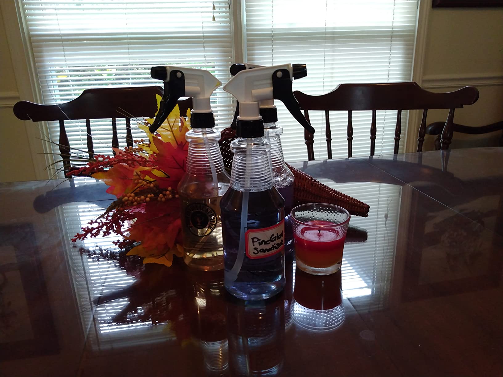 Plastic Spray Bottle (24oz 3 Pack) for Cleaning Solutions, Car Detailing Care, Planting, Pet, Clear Finish, Heavy Duty Empty Spraying Bottles Mist Water Sprayer with Measurements & Adjustable Nozzle customer photo 1