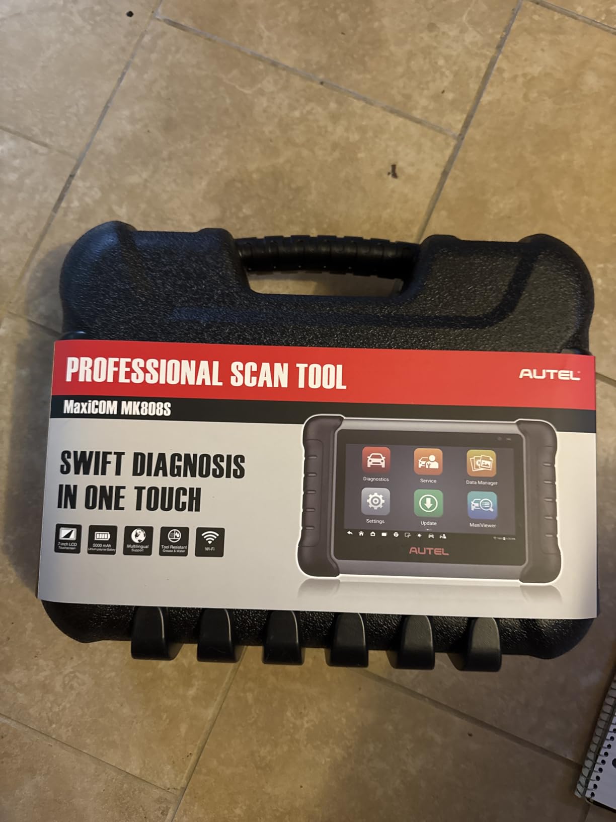 Autel MaxiCOM MK808S OBD2 Scanner, 2026 Bidirectional Diagnostic Tool as MaxiCheck MX900 MX808S MK900BT MK808BT Pro, 3000+ Active Tests, 28+ Service, All System, Injector Coding, FCA Autoauth OS11 customer photo 1