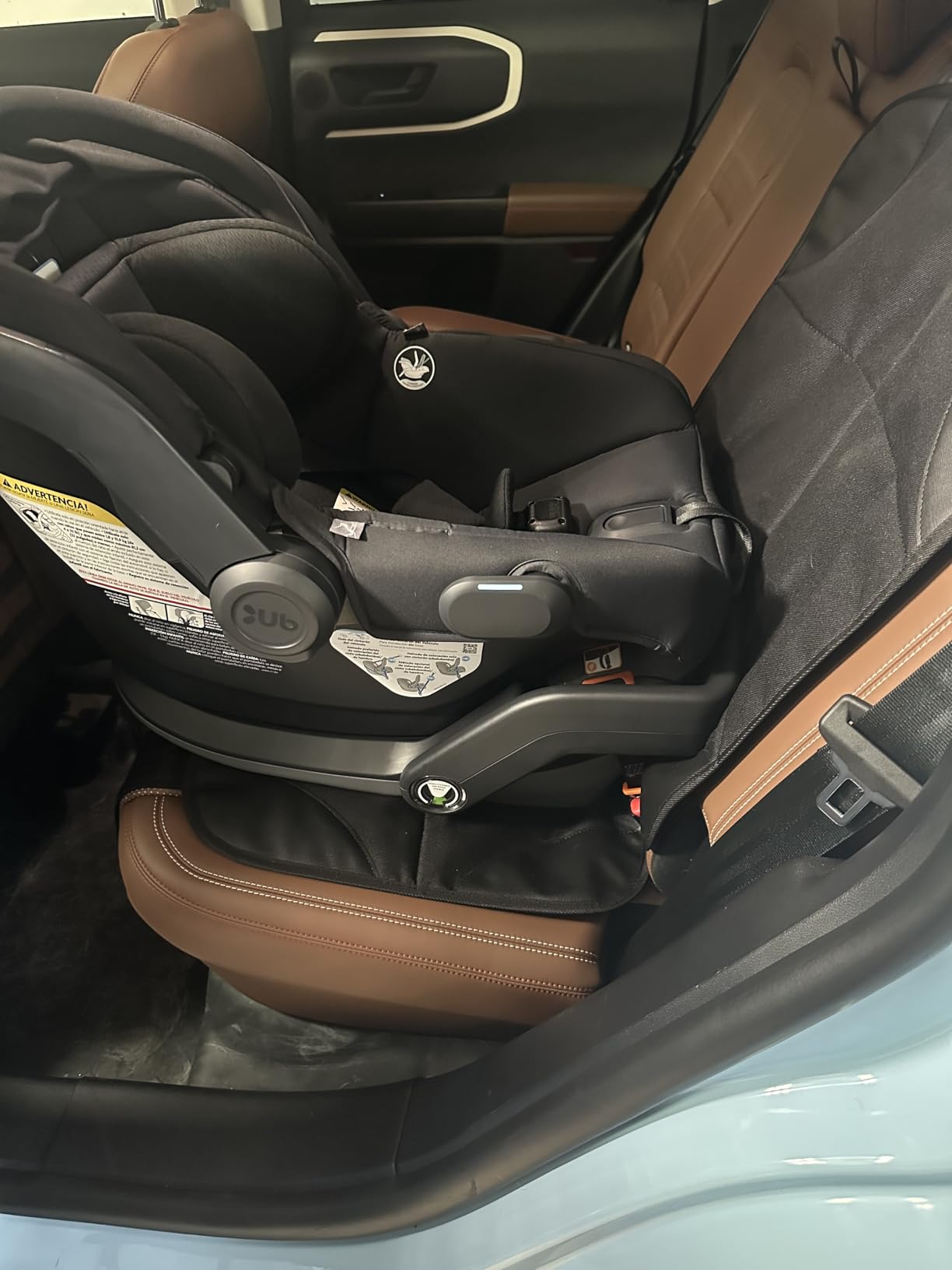 SMART ELF Car Seat Protector, 2Pack Seat Protector Protect Child Seats with Thickest Padding and Non-Slip Backing Mesh Pockets for Baby and Pet,Sedan SUV Truck (Black) customer photo 2