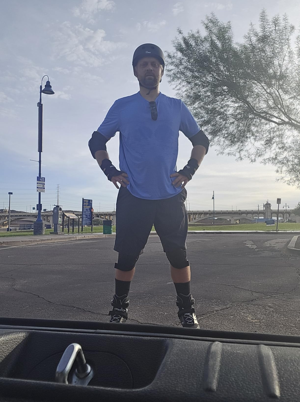 JBM Adult & Kid Skating Protective Gear Set for Beginner to Advanced, Skateboard Helmet Knee and Elbow Pads with Wrist Guards for Inline Roller Skating, Scooter, Skateboarding customer photo 2