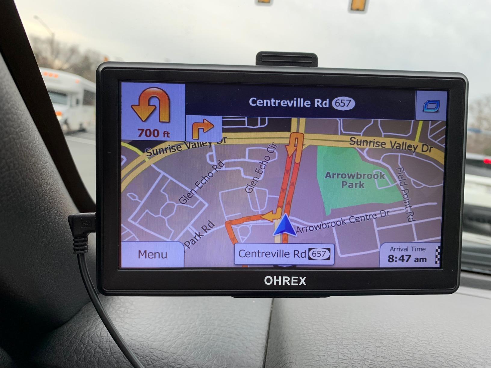 OHREX N700 GPS Navigator for Car Truck RV, Truck GPS Commercial Drivers, Large 7