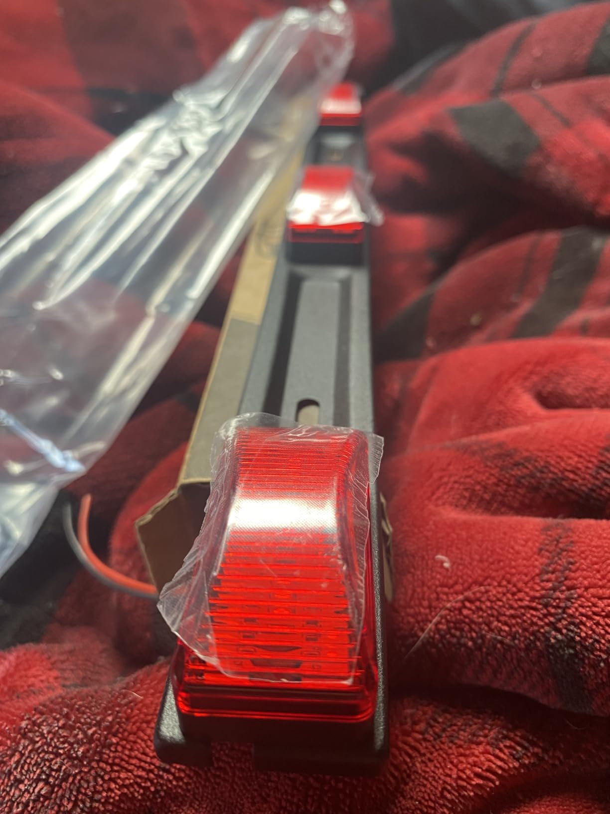 Nilight TL-11 1PC Red 9 LED ID Bar Marker Tail Black Stainless Steel Bracket for Truck Trailer Boat Identification Light customer photo 2