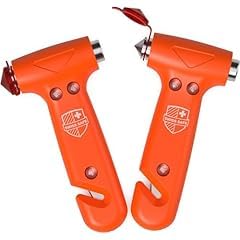 Swiss Safe Durable 5-1 Car Safety Hammer Window Breaker Breaker Tool w/Seatbelt Cutter - Emergency Escape Glass Hammer - Truck, Car Safety Essentials & Accessories - Orange, 1 Pack customer photo 1