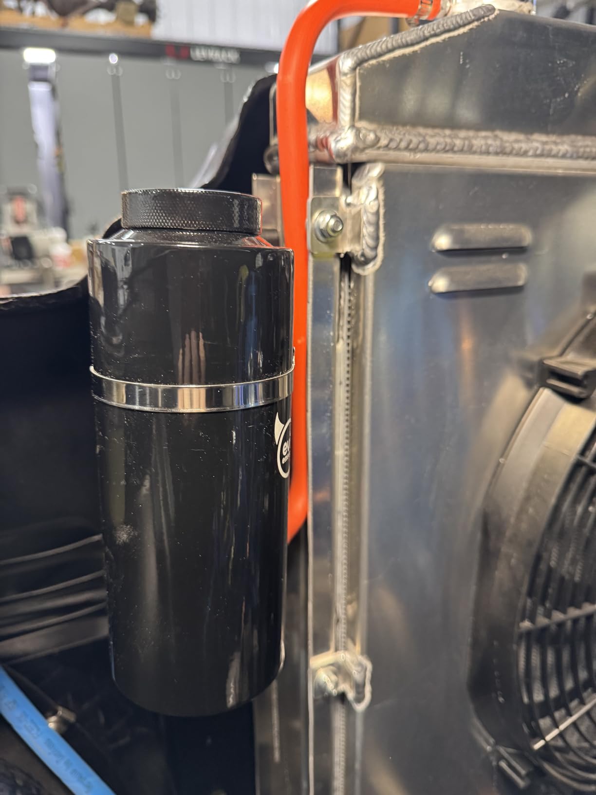 EVIL ENERGY Coolant Overflow Tank, Radiator Overflow Bottle 800ml Aluminum Universal Black customer photo 1