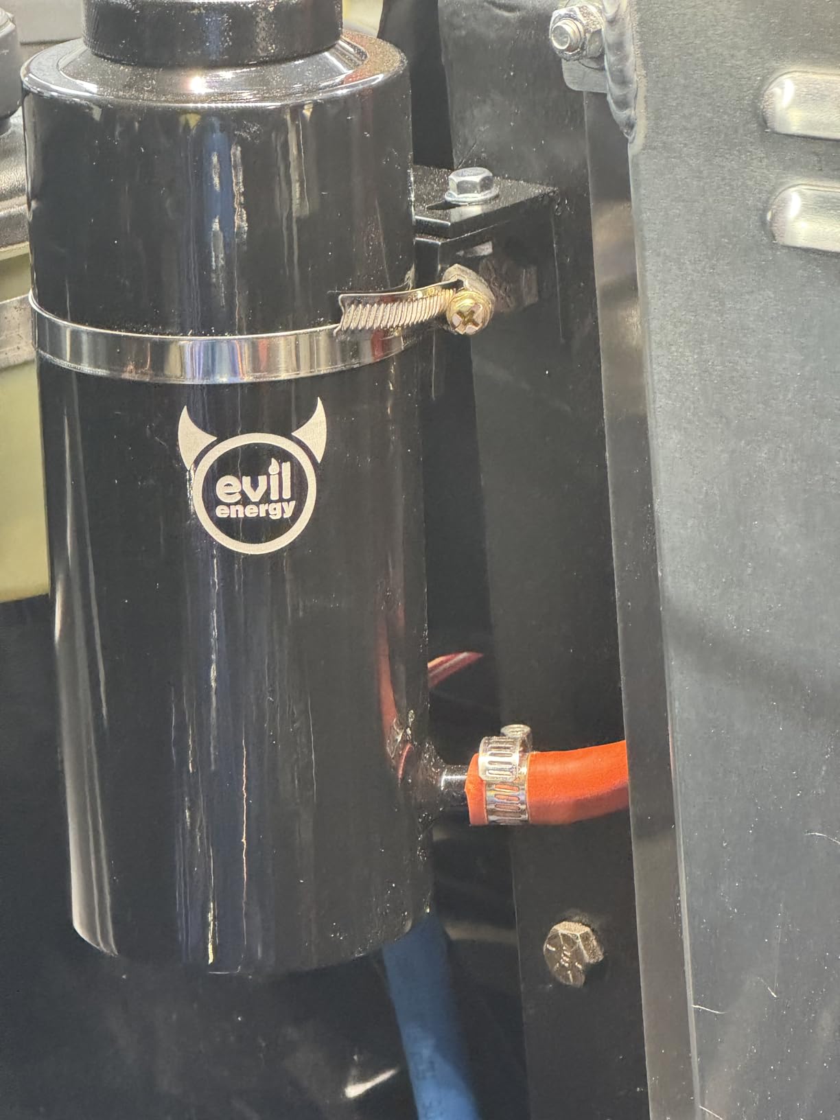 EVIL ENERGY Coolant Overflow Tank, Radiator Overflow Bottle 800ml Aluminum Universal Black customer photo 2