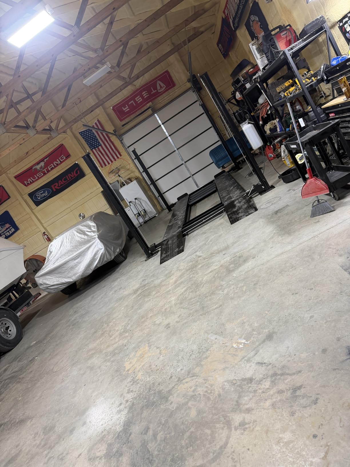 APlusLift HW-8S 8000LB 4-Post Portable Storage Service Car Lift / 3 Year Warranty customer photo 1