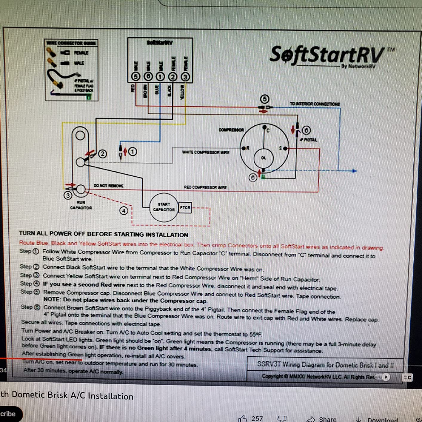 SoftStartRV Soft Start for RV Air Conditioner, RV AC Soft Start Kit for Air Conditioner, Easy Start Even with a Small Generator, 100% Waterproof, Trailer Camper, Motorhome HVAC -NetworkRV customer photo 1