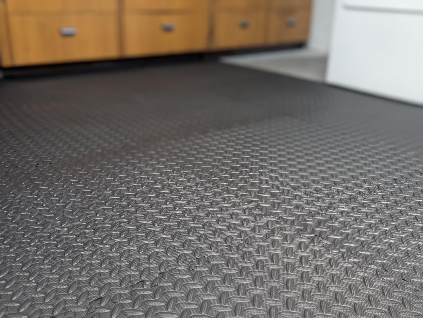 ProsourceFit Exercise Puzzle Mat ½-inch, EVA Interlocking Foam Floor Tiles for Home Gym, Workout Equipment, Kids Play Areas, Black, 144 SQ FT - 36 Tiles customer photo 1
