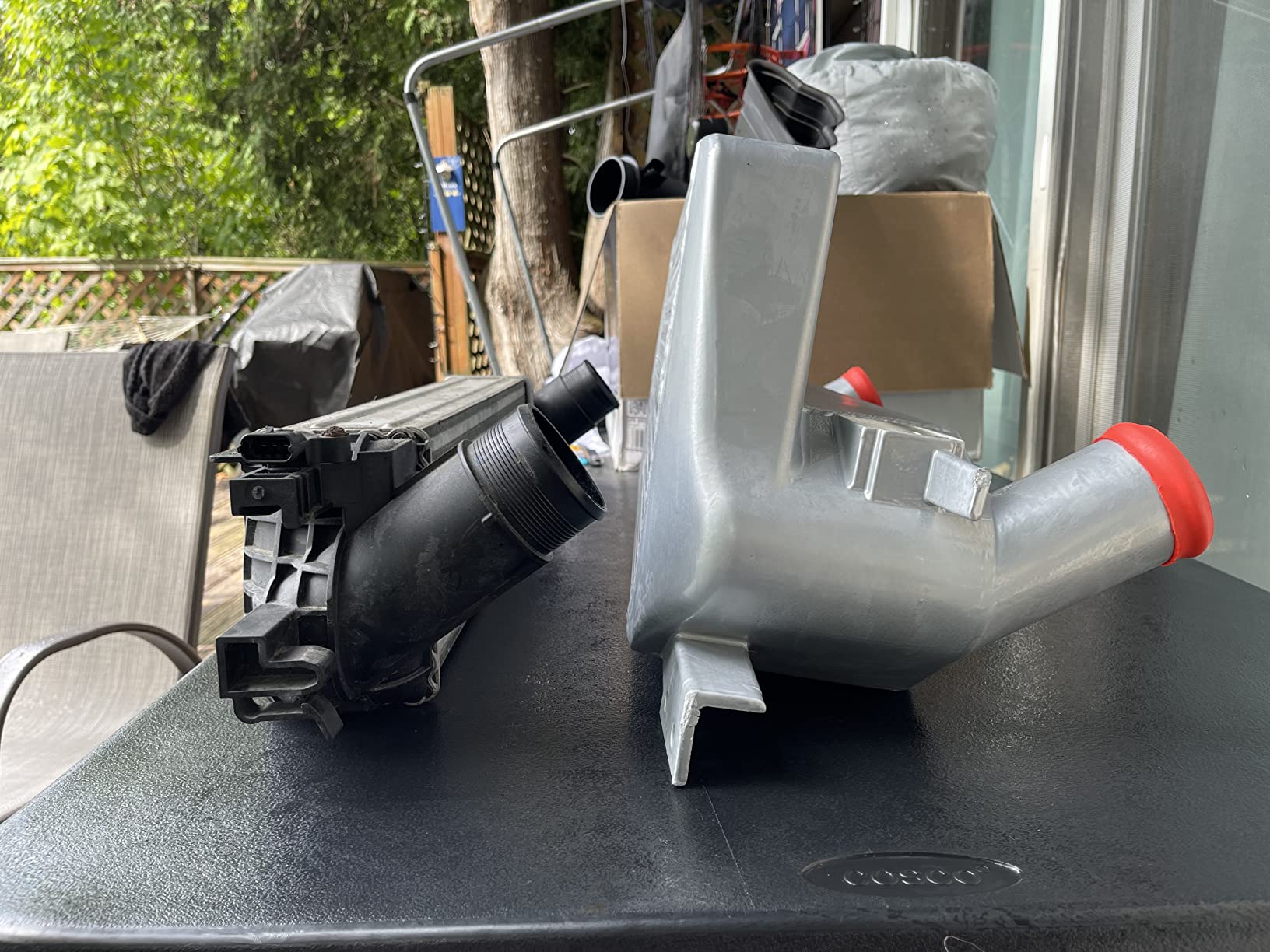 DNA MOTORING Aluminum FMIC Front Mount Bar & Plate Stepped Core Intercooler Compatible with 15-23 Mustang 2.3L Ecoboost, Silver, BOITCL-FM15-T2-SL customer photo 1