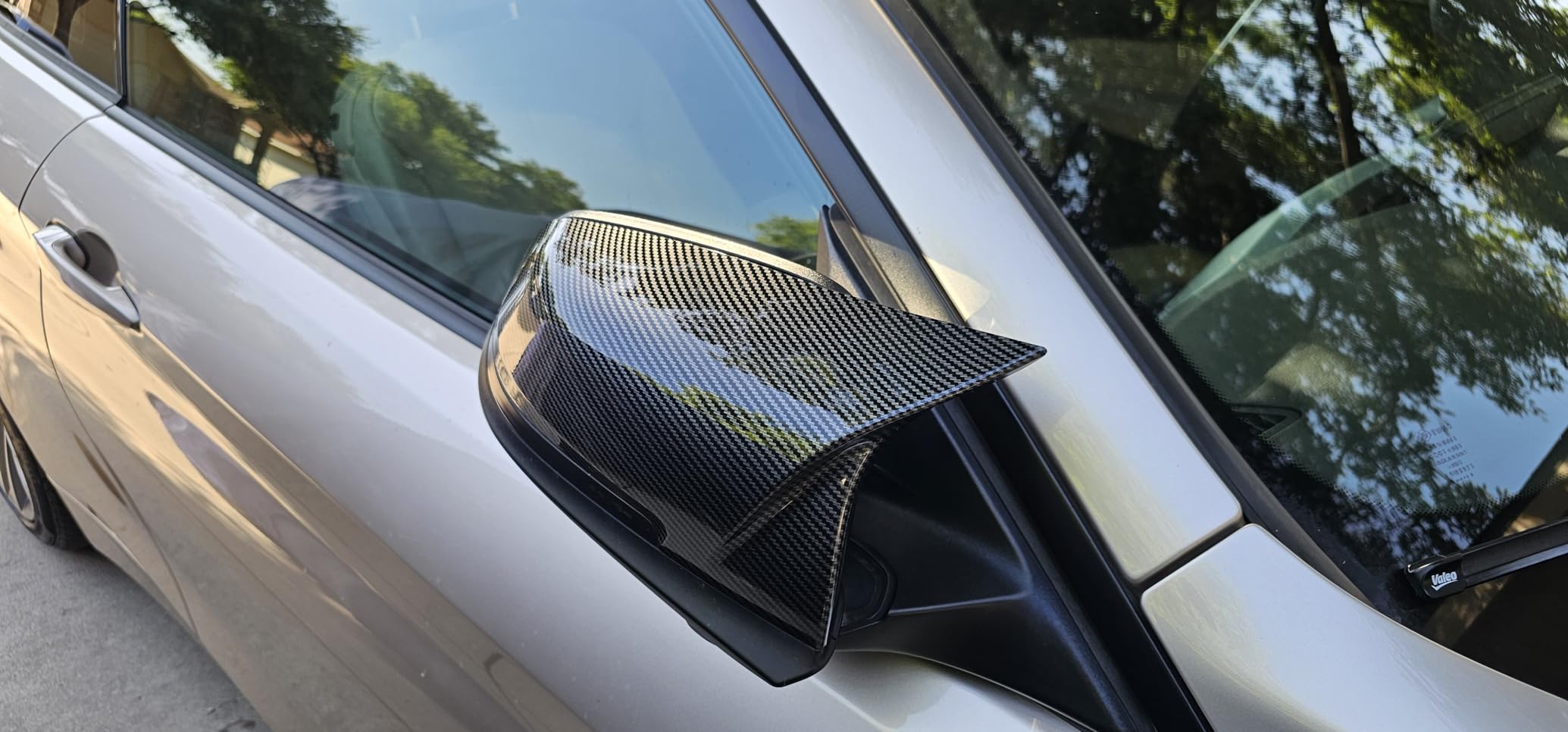 Door Rearview Mirror Cover Cap Carbon Fiber Replacement for BMW F20 F22 F30 F31 F32 F33 F36 F87 M2 X1 E84 328330i 335i 428i 435i - 2PCS customer photo 2