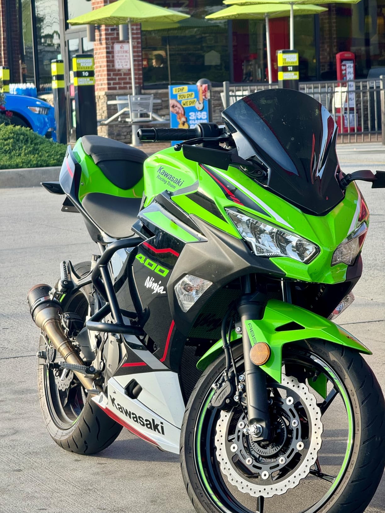 Motorcycle Engine Guard Highway Crash Bar Fit for Ninja 500 2024-2026 Ninja400 2018-2026 Ninja250 2018-2021 Stunt Cage Bumper Frame Falling Protector customer photo 1