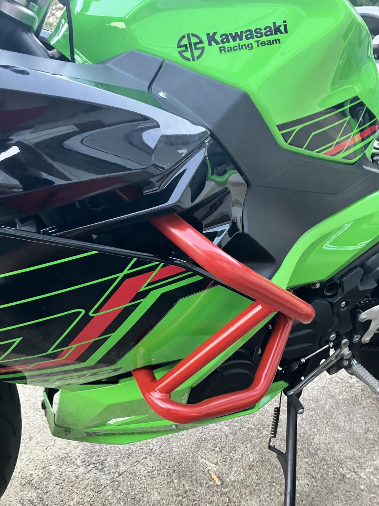 Motorcycle Engine Guard Highway Crash Bar Fit for Ninja 500 2024-2026 Ninja400 2018-2026 Ninja250 2018-2021 Stunt Cage Bumper Frame Falling Protector customer photo 2