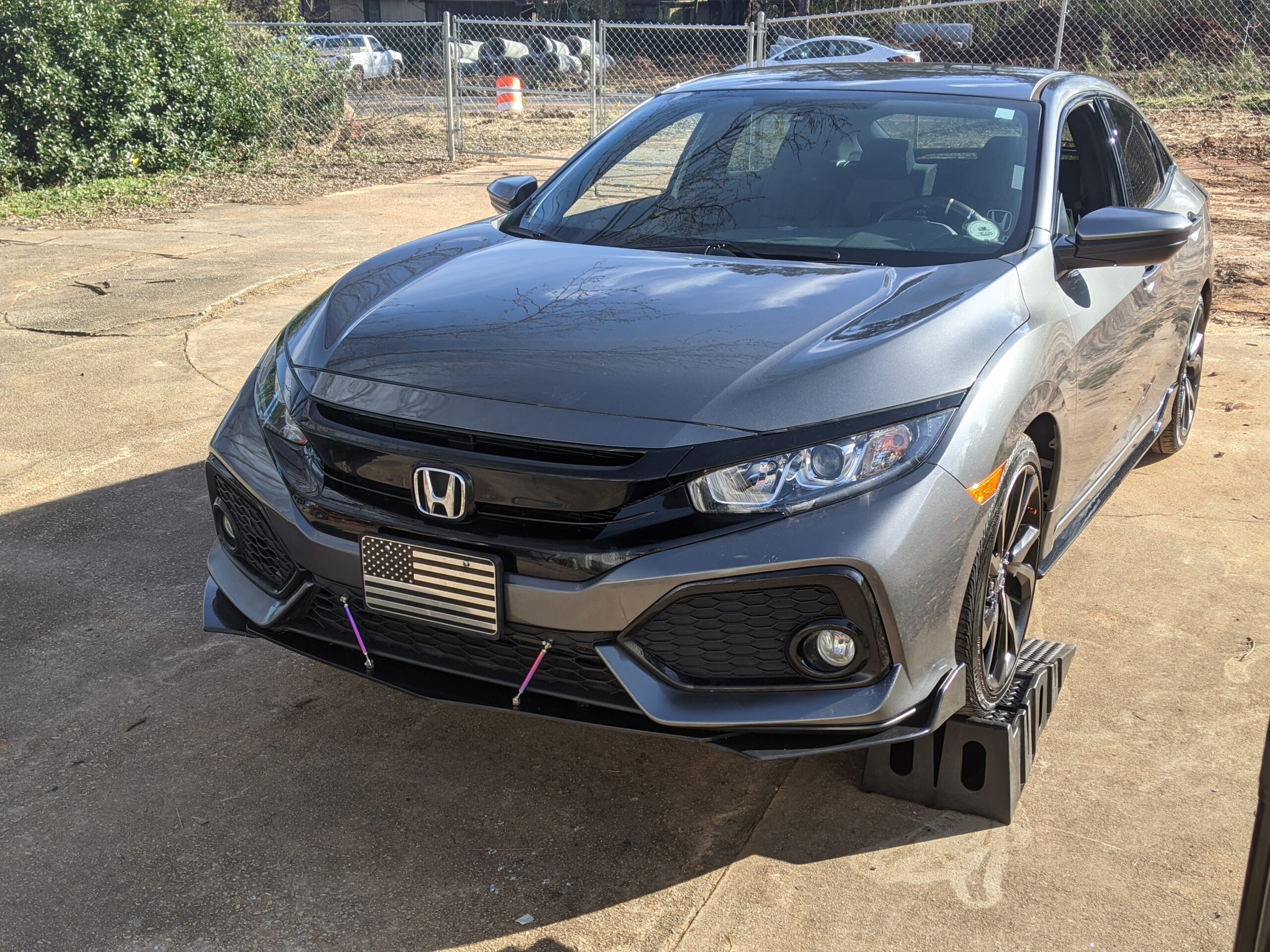 ECOTRIC Black Universal Front Bumper Lip Chin Spoiler ABS Compatible with Audi,Ford,BMW,Honda,Chevrolet,Civic,Benz,Mazda,GMC Car customer photo 1