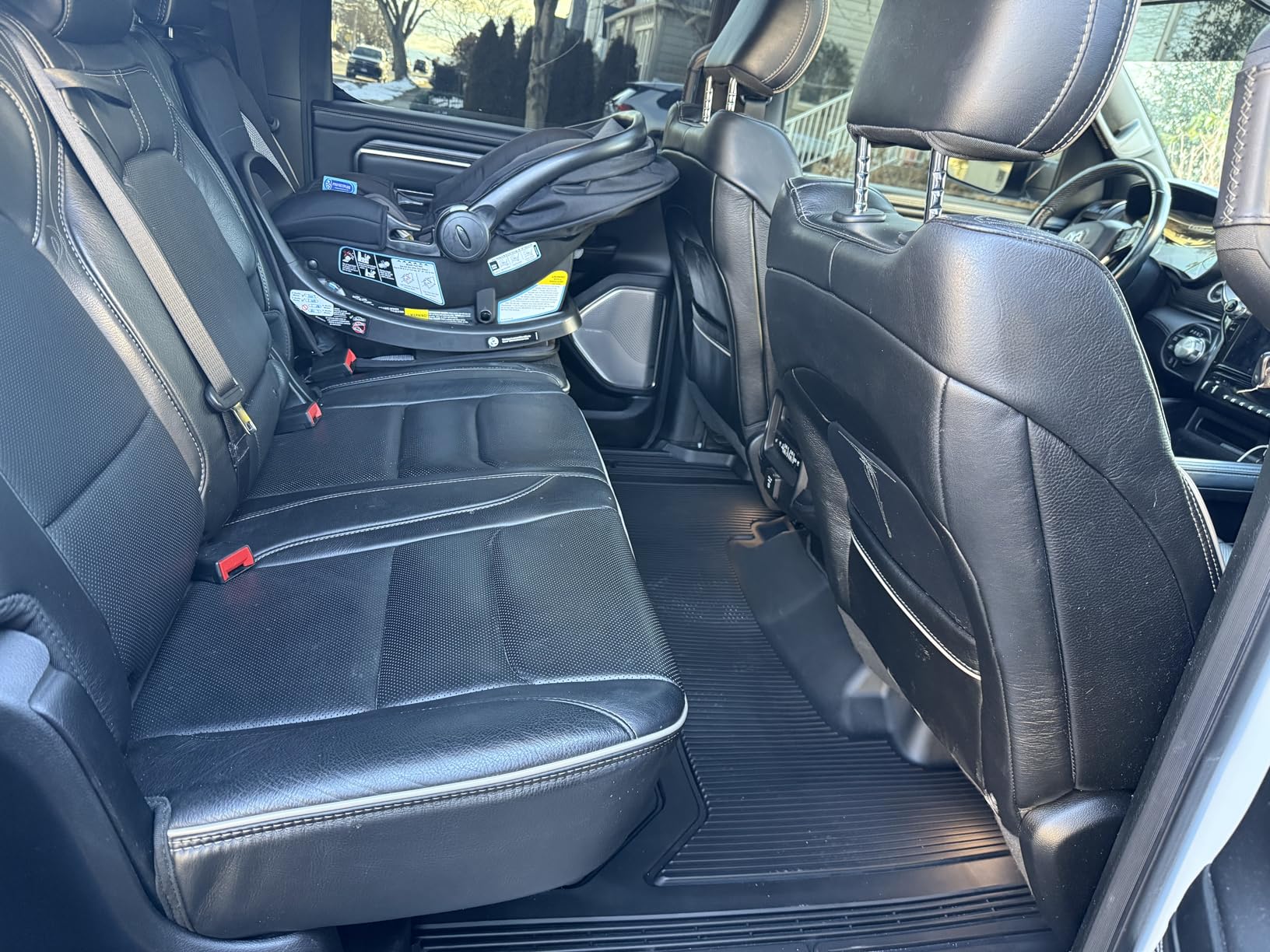 3W Floor Mats Fit for 2019-2024 Dodge Ram 1500 Crew Cab New Body (NOT Classic Models) with Original Storage All Weather TPE Accessories Custom Fit Dodge Ram 1500 Floor Liner Full Set Car Mats customer photo 2