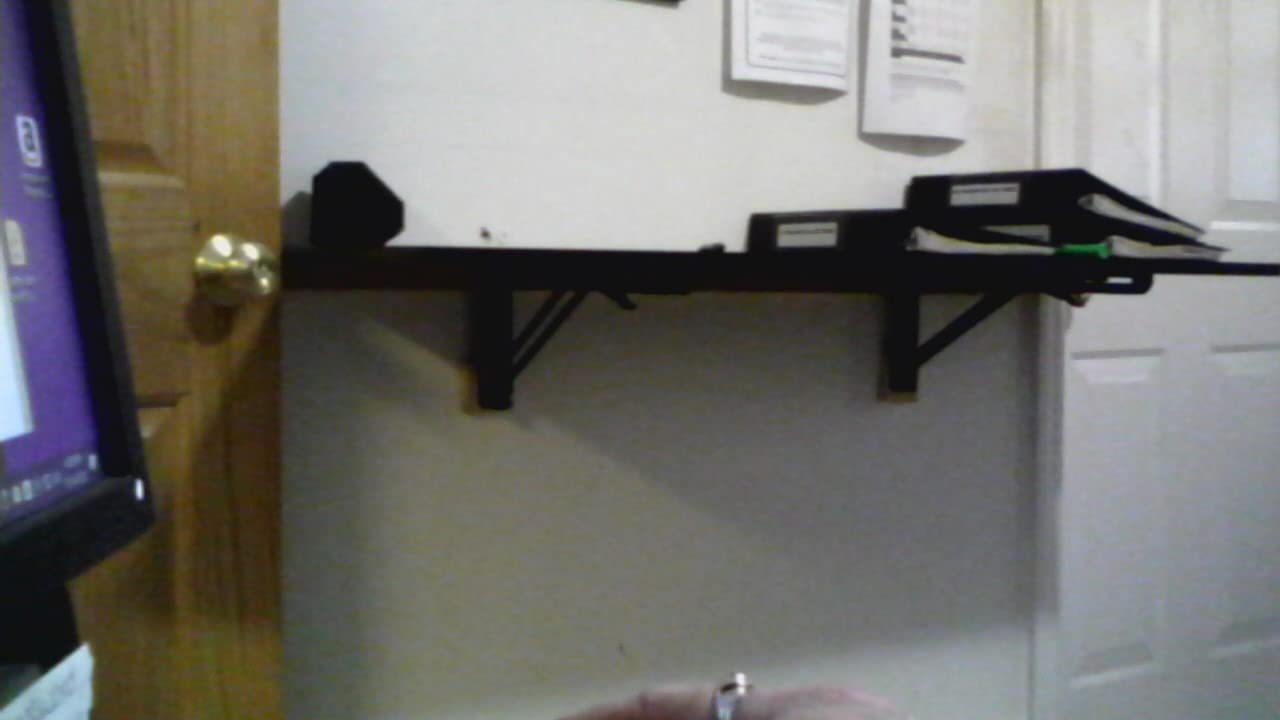 Mount-It! Heavy Duty Drop Down Table, Wall Mounted Drop Leaf Tables 45x15x7 Inches, Collapsible, Folding Workbench for Home Office, Laundry Room, Garage, Basement Bar, Study or Kitchen (Black) customer photo 1