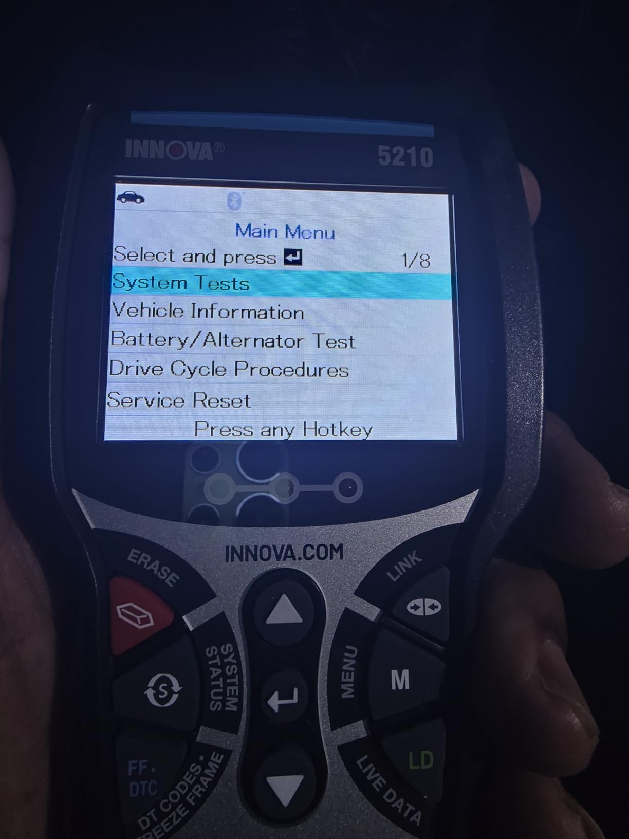 Innova 5210 OBD2 Scanner & Engine Code Reader, Battery Tester, Live Data, Oil Reset, Car Diagnostic Tool for Most Vehicles, Bluetooth Compatible with America's Top Car Repair App customer photo 1