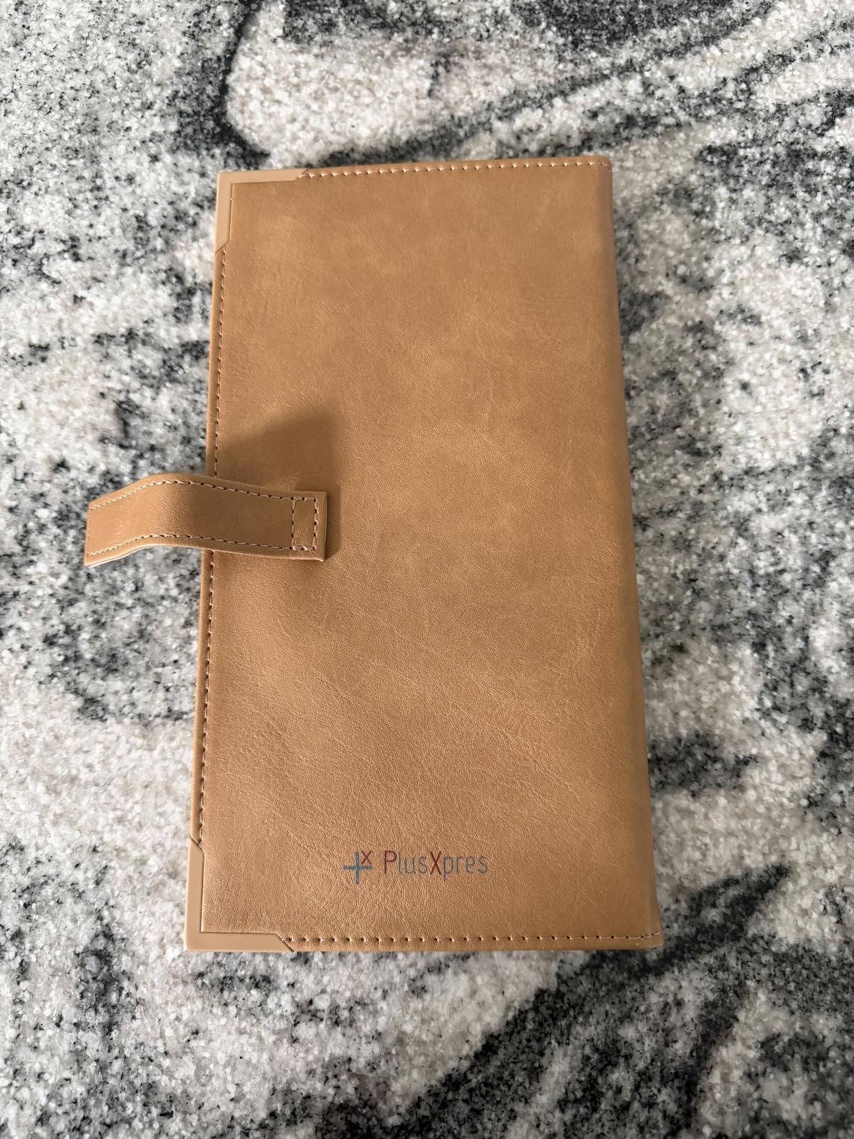 Auto Insurance and Registration Card Holder - Vehicle Glove Box Document Organizer - Car Essential Paperwork Holder for DMV, AAA, Contact Information Cards - Premium PU Leather Wallet Case - Brown customer photo 2