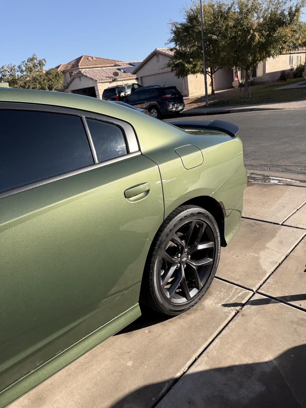 Adam's Tire Shine 16oz - Tire Dressing Spray with Added SIO2 for Rubber Protection, Gives A Glossy Wet Look & No Sling customer photo 1