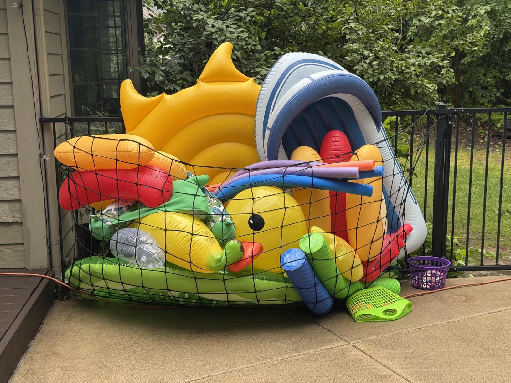 Cargo Net for Pickup Truck Bed (4'x6' Stretches to 8'x12') Double Thick Heavy Duty Pickup Truck Bed Organizer Accessories - 12 Metal Carabiners, Bungee Mesh Accessory with Strap Hooks customer photo 2