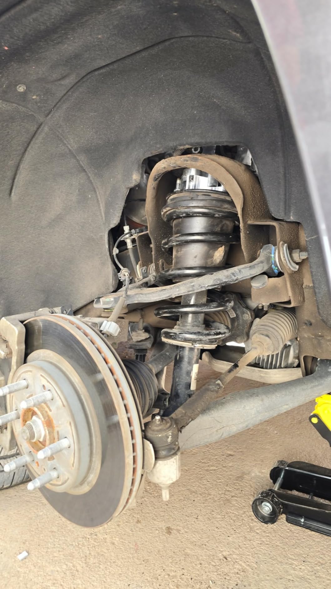 MZS 2 inch Front Leveling Kit Lift Strut Spacers Compatible with 2007-2026 Tahoe Silverado Sierra Suburban Yukon 1500/2007-2013 Avalanche 2WD 4WD customer photo 1