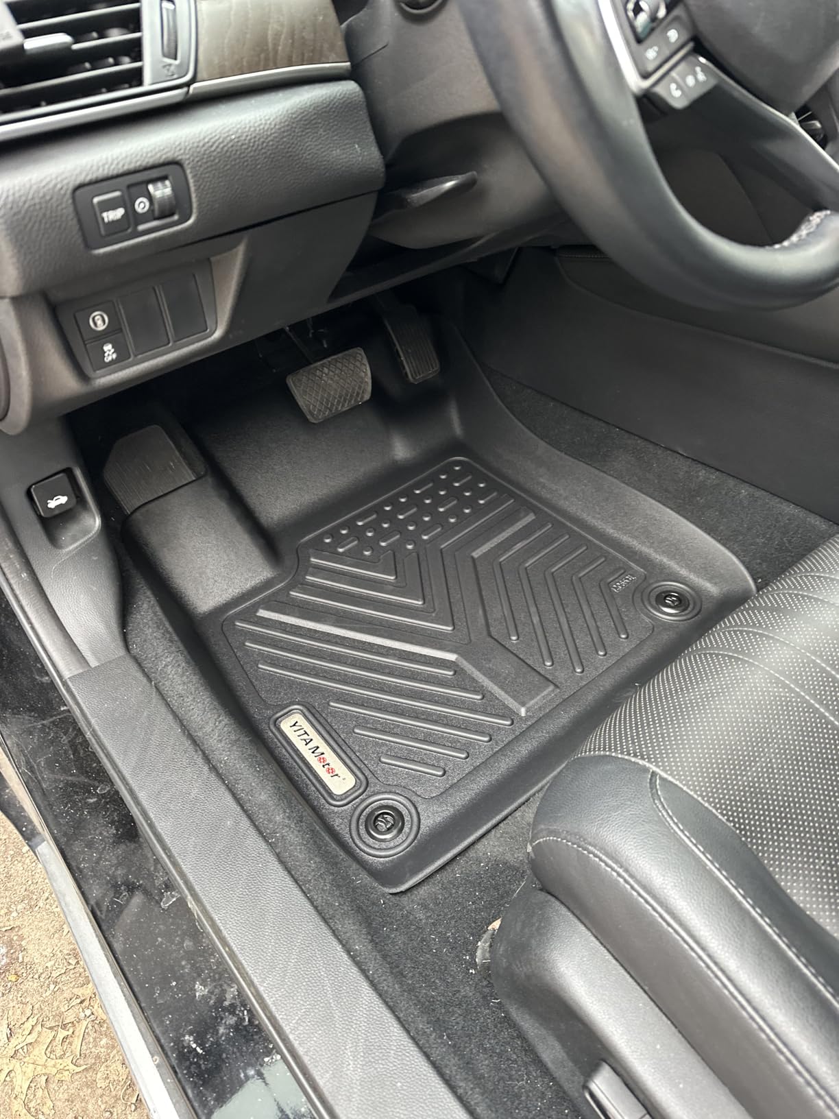 YITAMOTOR Floor Mats Fit for Honda Accord 2018-2022, TPE All Weather Custom Floor Liners 1st & 2nd Row, Black customer photo 2