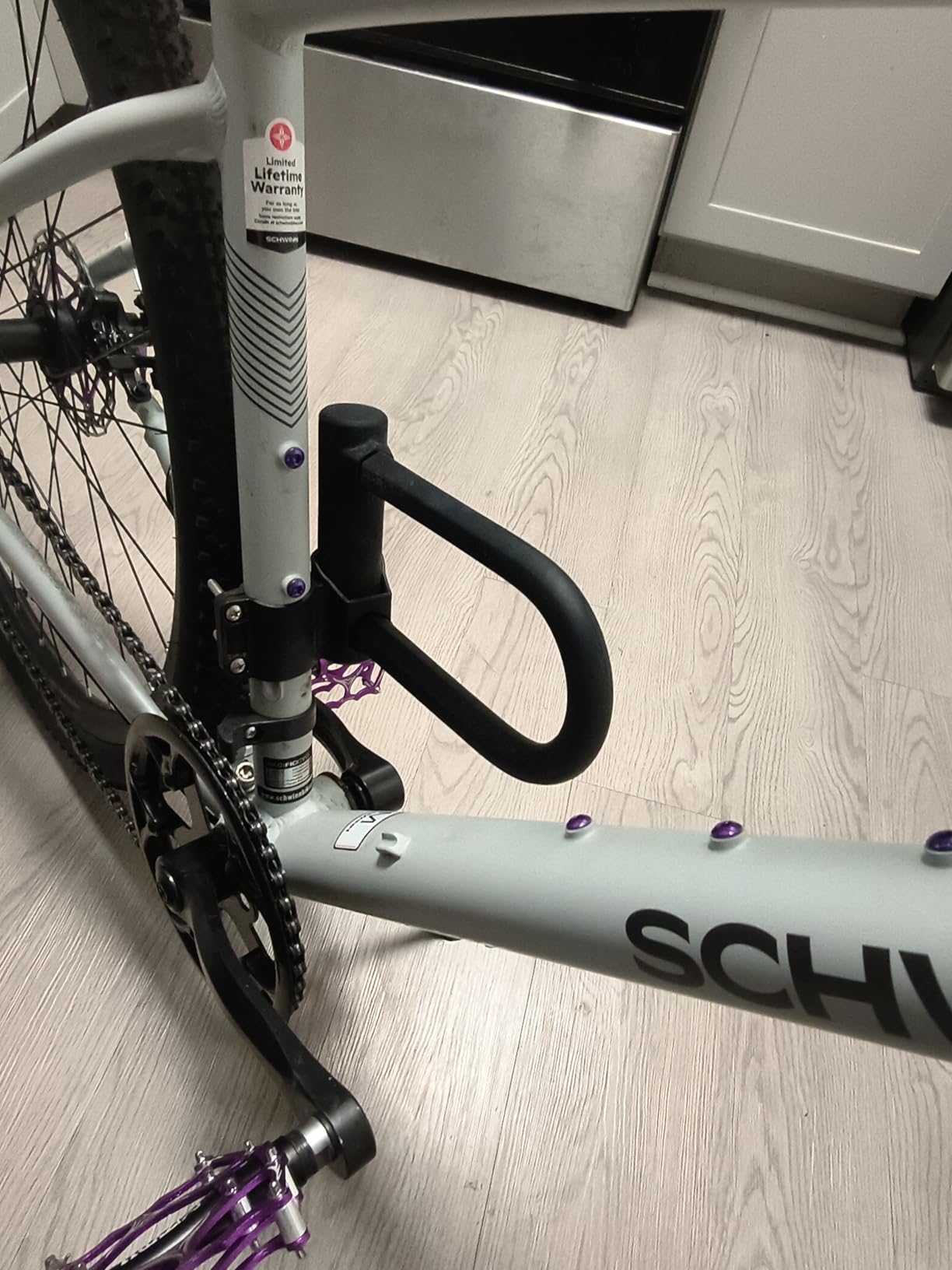 Sportneer Bike Lock: Heavy Duty Anti Theft Bike U Lock with 5ft Security Steel Cable - 17mm Shackle Bicycle U-Locks with 2 Keys & Mounting Bracket customer photo 1