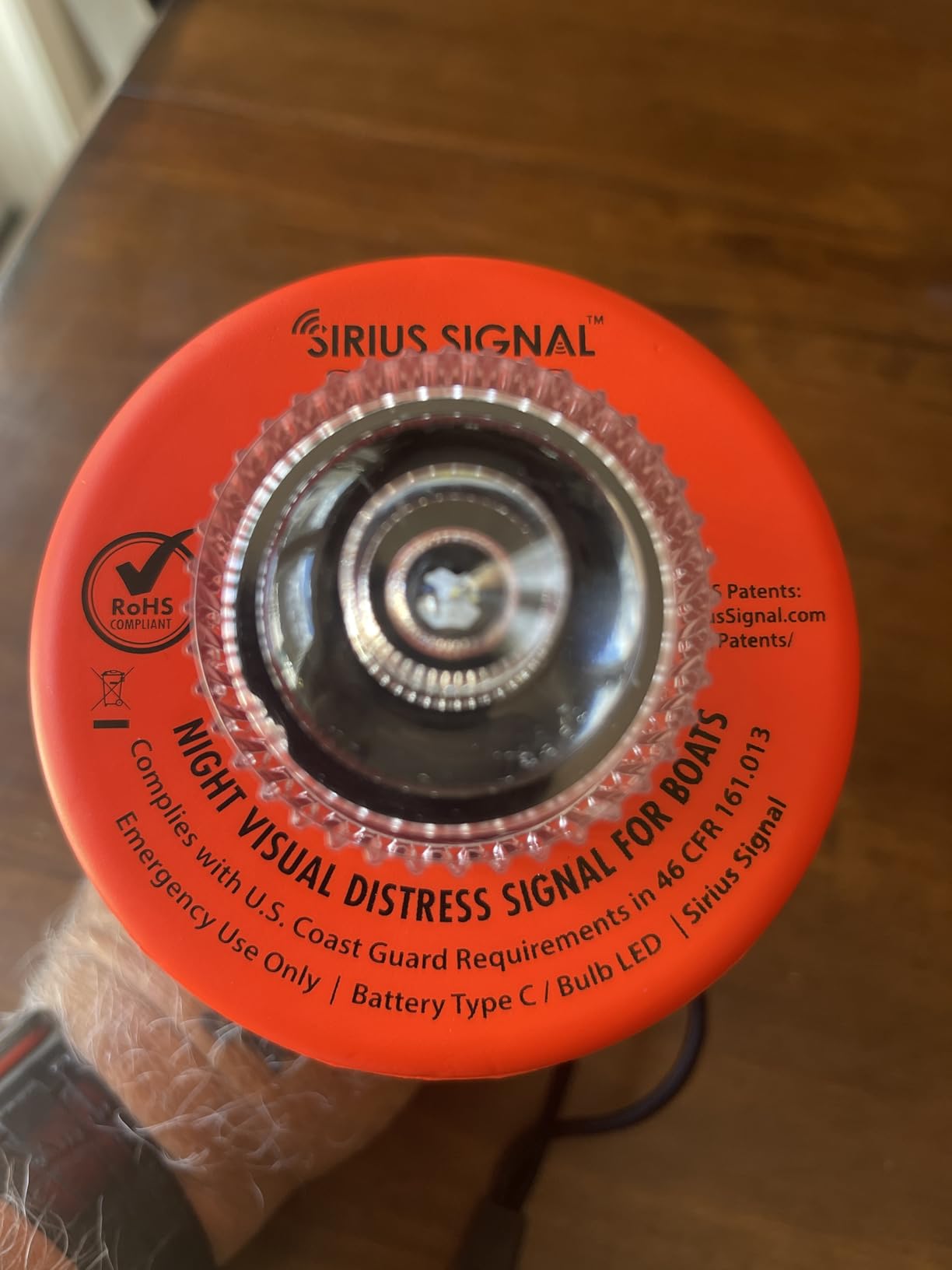 Sirius Signal C-1003 SOS LED Distress Signal - Electronic Flare Replacement, USCG Approved, Includes Daytime Flag & Whistle customer photo 2