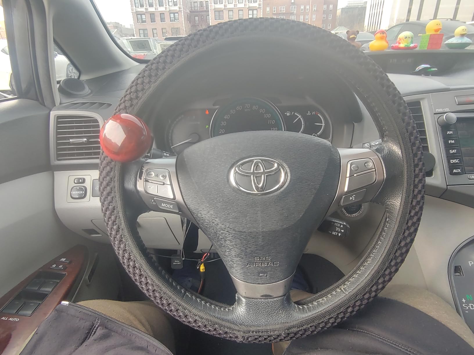 KAFEEK Elastic Stretch Steering Wheel Cover, Universal 15 Inch - Microfiber Breathable Ice Silk, Anti-Slip customer photo 1