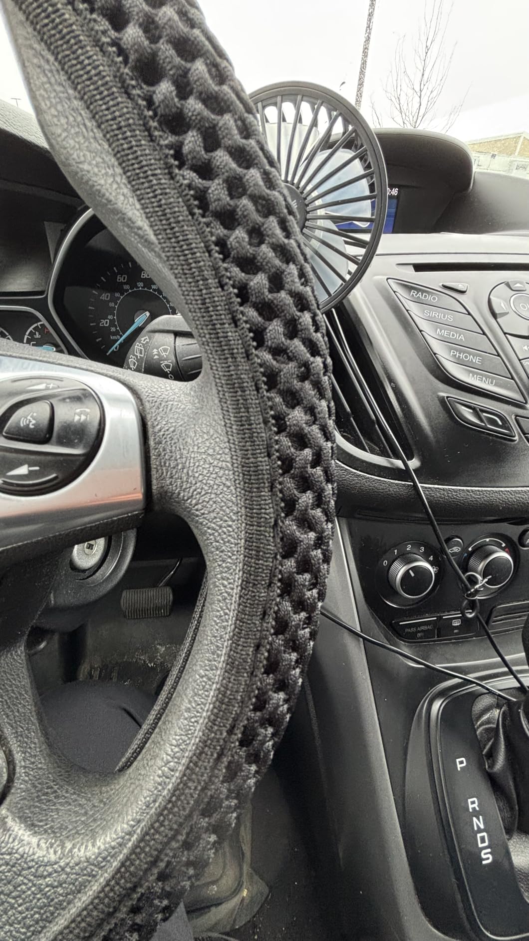 KAFEEK Elastic Stretch Steering Wheel Cover, Universal 15 Inch - Microfiber Breathable Ice Silk, Anti-Slip customer photo 2