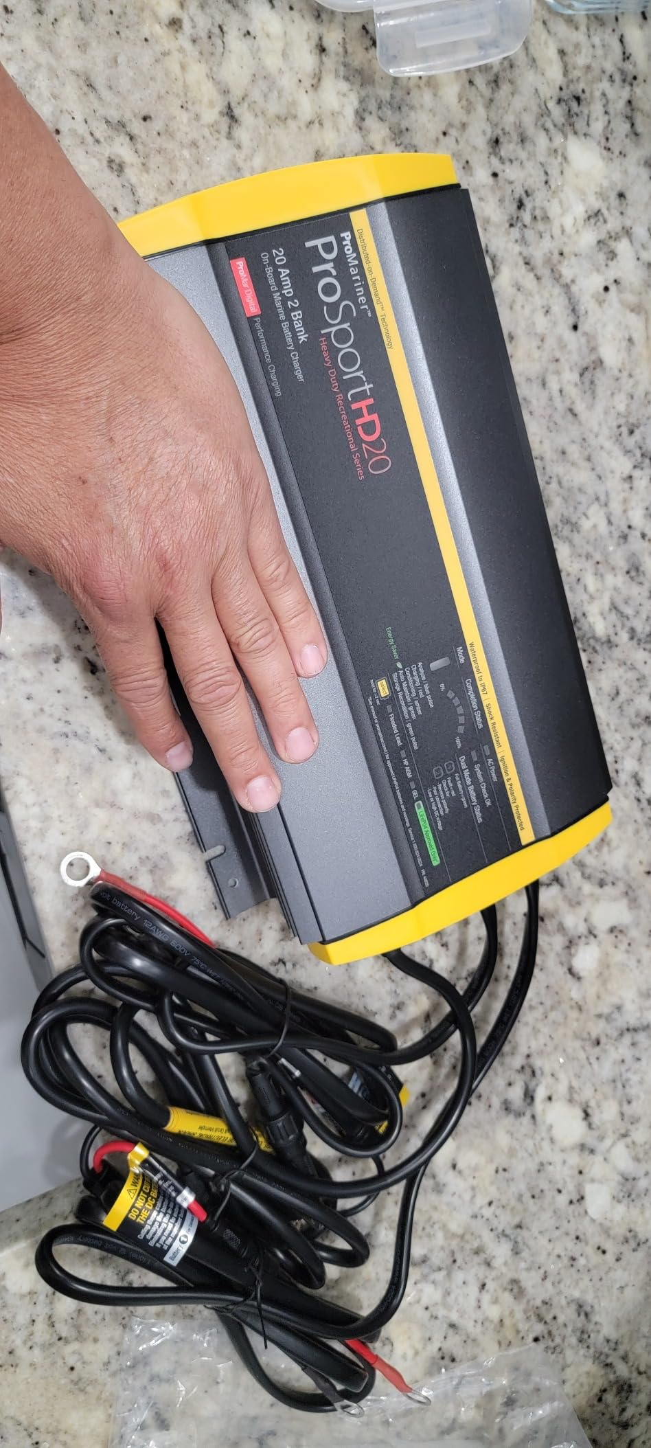 ProMariner 44021 ProSport HD Waterproof Marine Battery Charger, 20 Amp, 3 Bank customer photo 2