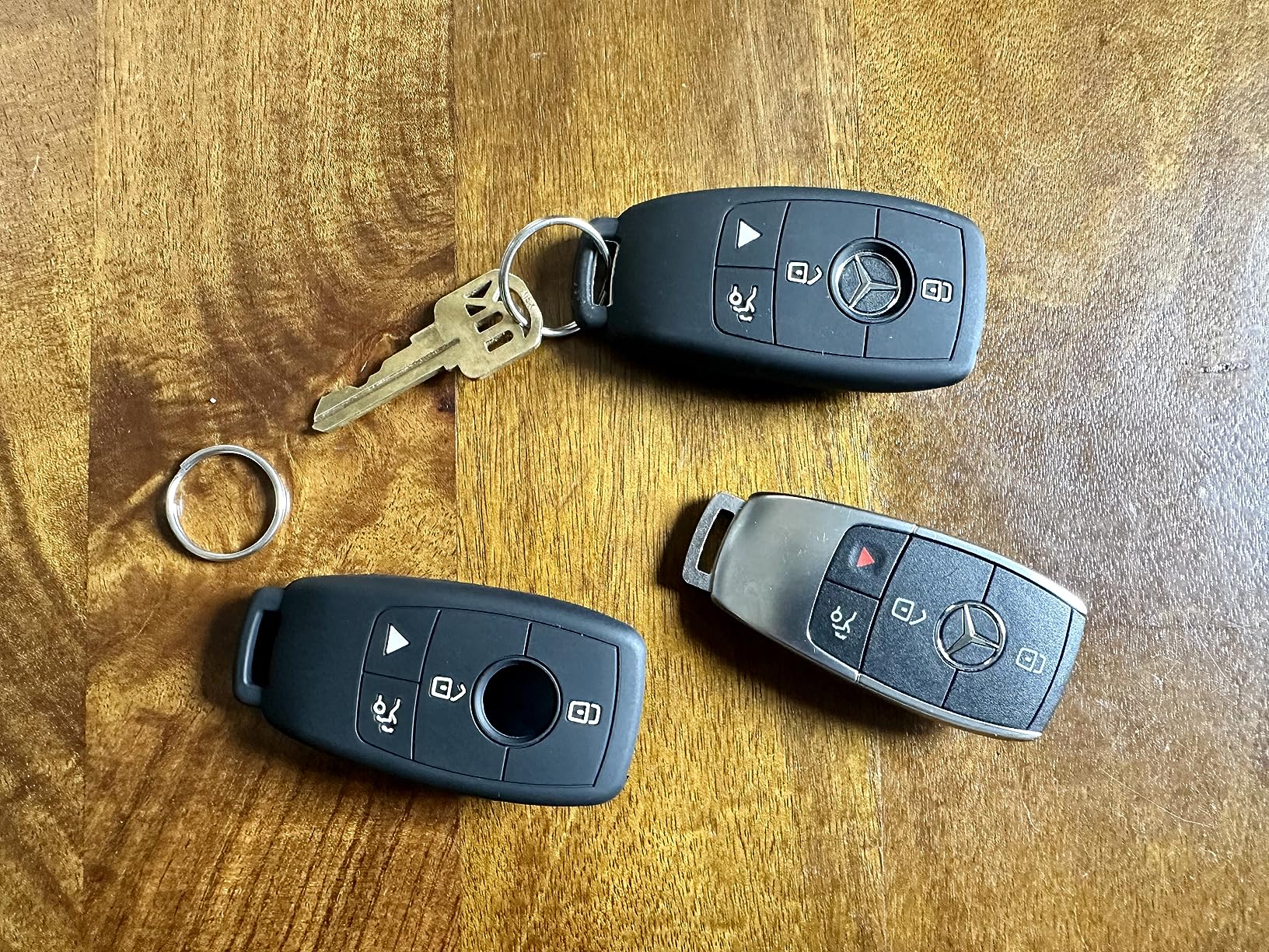 Lcyam Silicone Remote Key Fob Covers Smooth Soft Rubber Case Fits for Mercedes-Benz A220 E63S AMG E-Class GLE 350 4MATIC customer photo 1