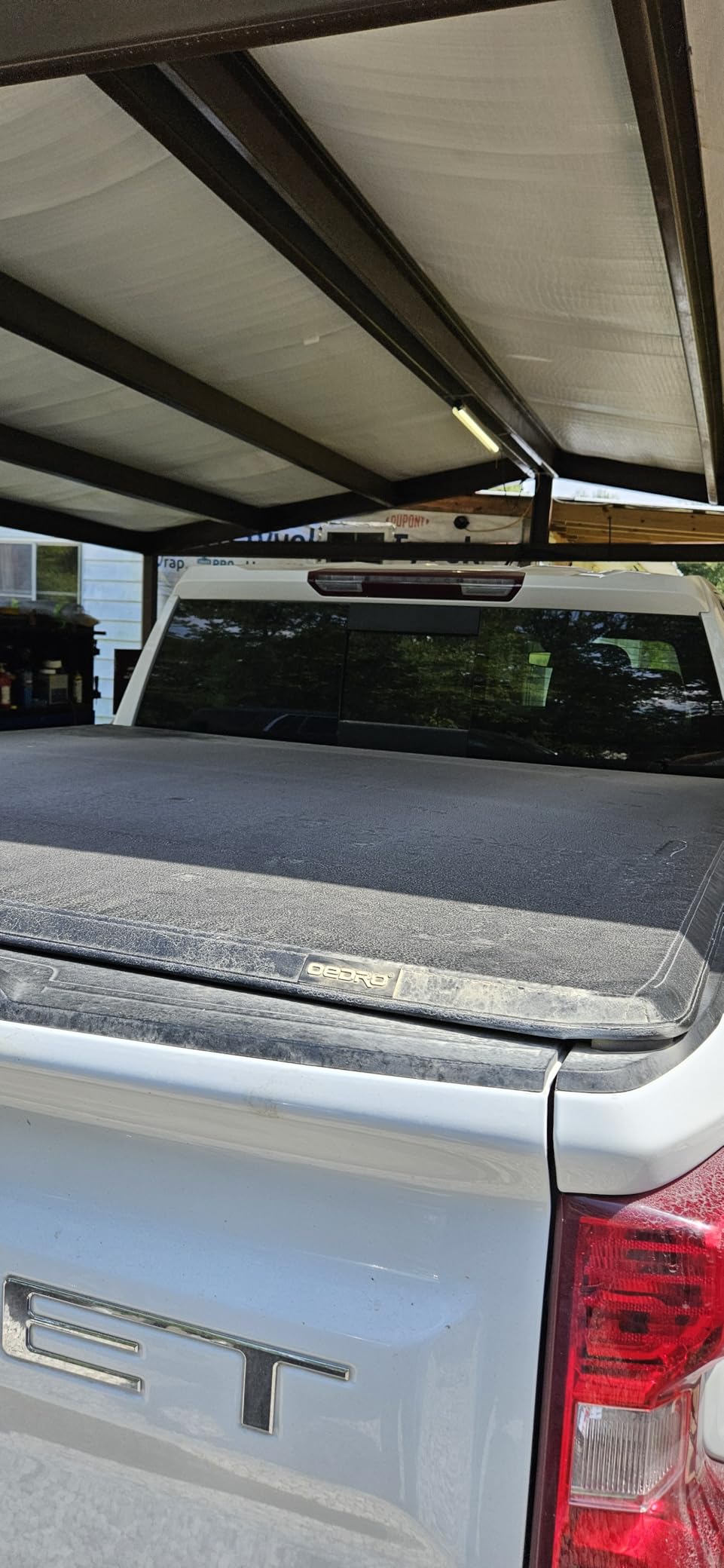 oEdRo Tri-Fold Truck Bed Soft Tonneau Cover Compatible with 2019-2026 Chevy Silverado 1500 / GMC Sierra 1500 New Body Style, Fleetside 5.8 Feet Bed w/o Multi-Flex Tailgate customer photo 2