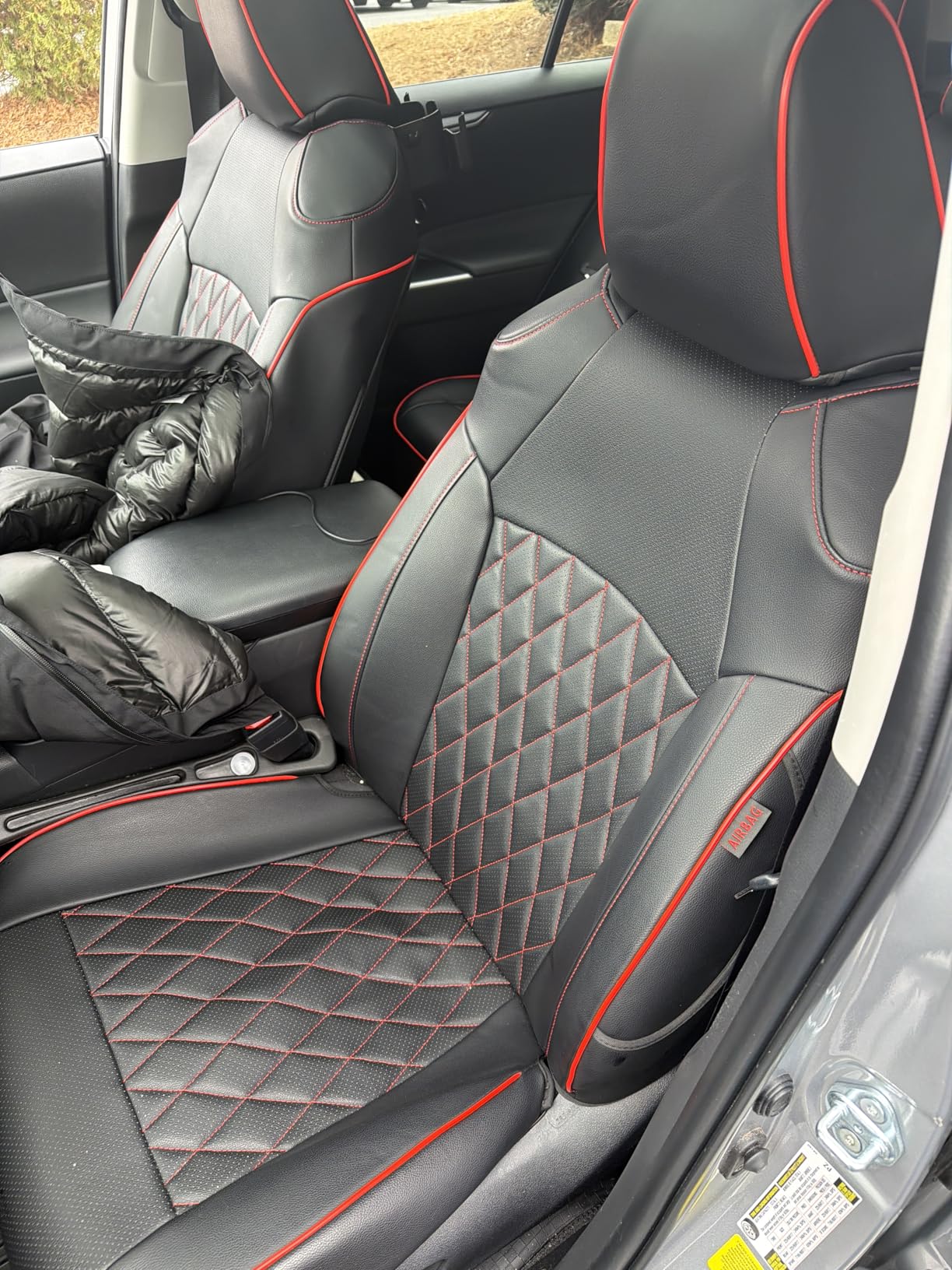 EKR Rav4 Seat Covers Custom Fit for Toyota Rav4(Gasoline) 2019 2020 2021 2022 2023 2024 2025 LE,XLE,XLE Premium,Limited,Car Seat Cover Full Set for SUV,Neoprene customer photo 2