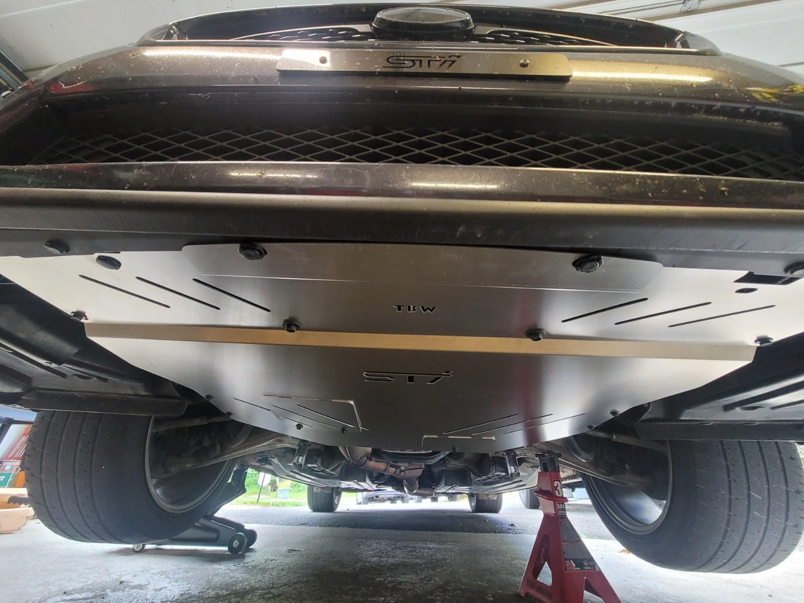 TBW Aluminum Under Tray Skid Plate for 2015-2021 Subaru WRX customer photo 1