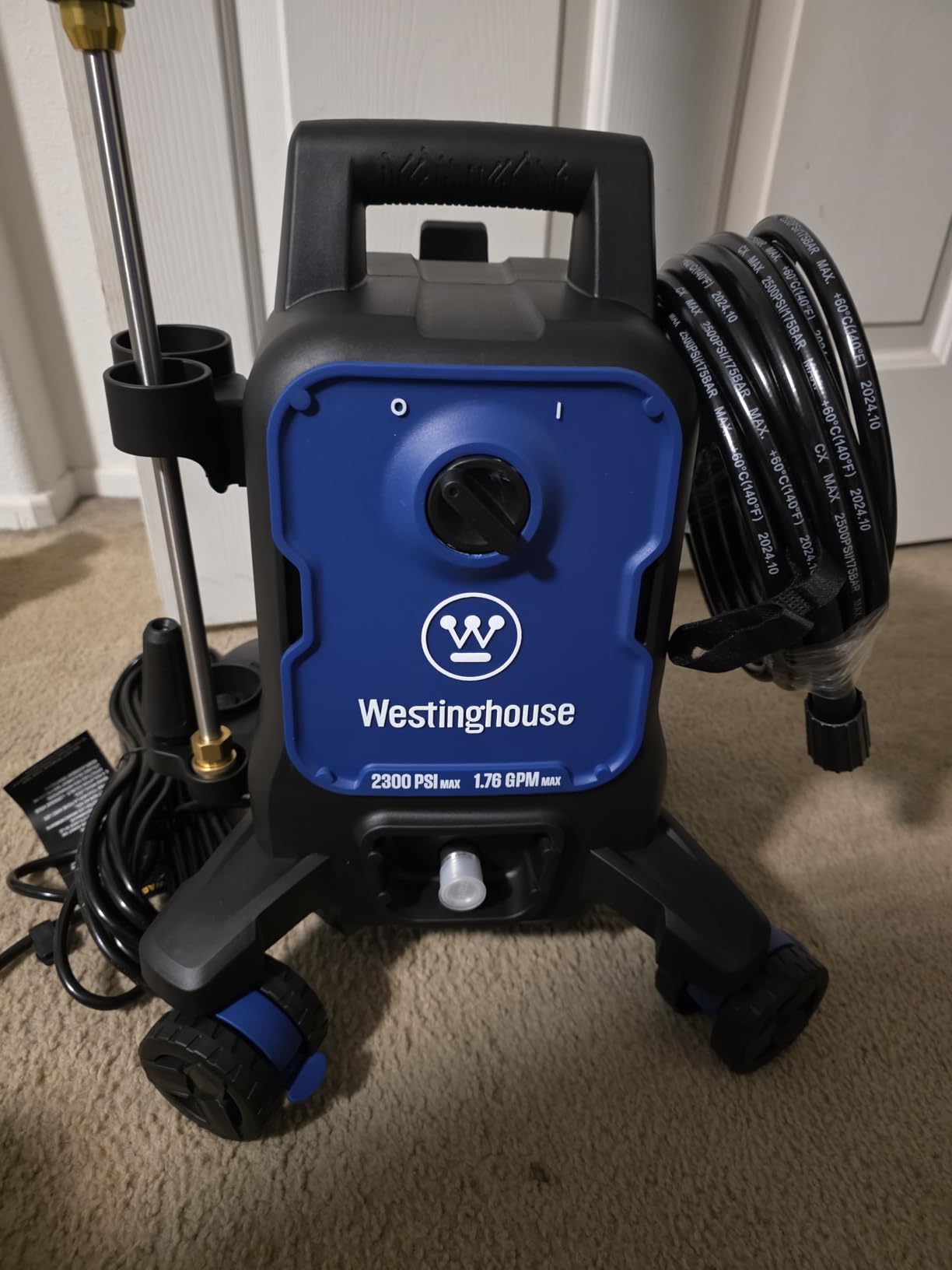 Westinghouse ePX3100 Electric Pressure Washer, 2300 Max PSI 1.76 Max GPM with Anti-Tipping Technology, Onboard Soap Tank, Pro-Style Steel Wand, 5-Nozzle Set, for Cars/Fences/Driveways/Home/Patios customer photo 2