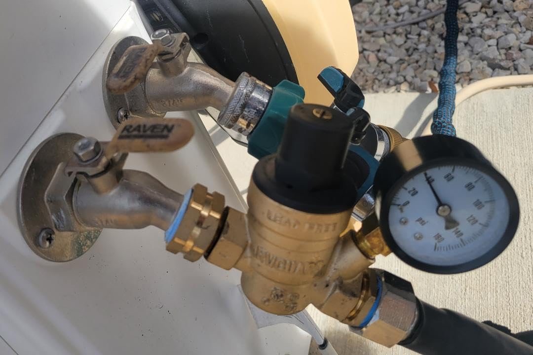 RVGUARD RV Water Pressure Regulator Valve, CSA Approved, Lead-Free Brass | Adjustable Water Pressure Reducer with Gauge, With Inlet Screen Filter, For RV Camper Travel Trailer customer photo 1