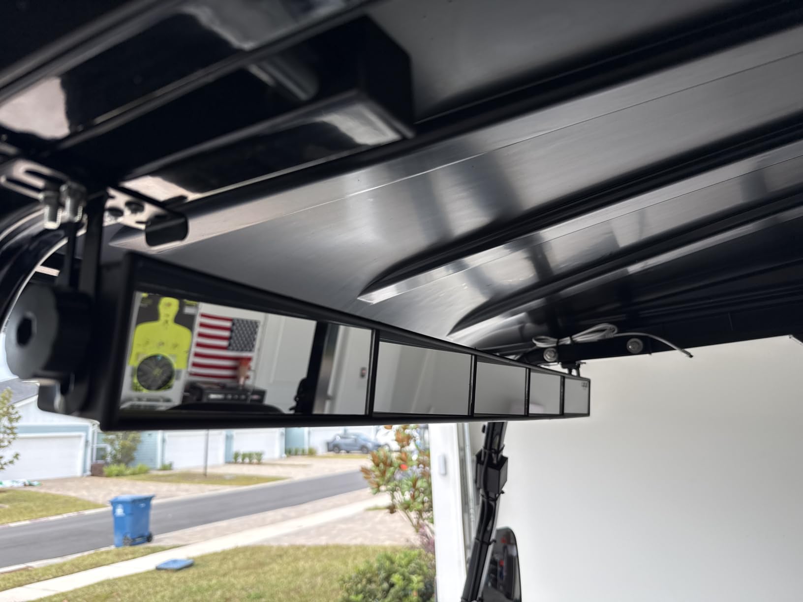 10L0L Universal Golf Cart 5 Panel Mirror for EZGO, Club Car, Wide Angle Rear View Blind Spot Wink Mirror, Compatible with Car SUV Van Truck, etc customer photo 2