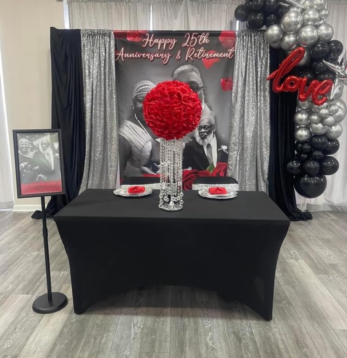 11 x 17 Inch Adjustable Pedestal Sign Holder Poster Stand, Heavy Duty Floor Standing Sign Holder Stand Aluminum Snap Open Display Frame for Vertical and Horizontal View Sign Displayed(Black) customer photo 1