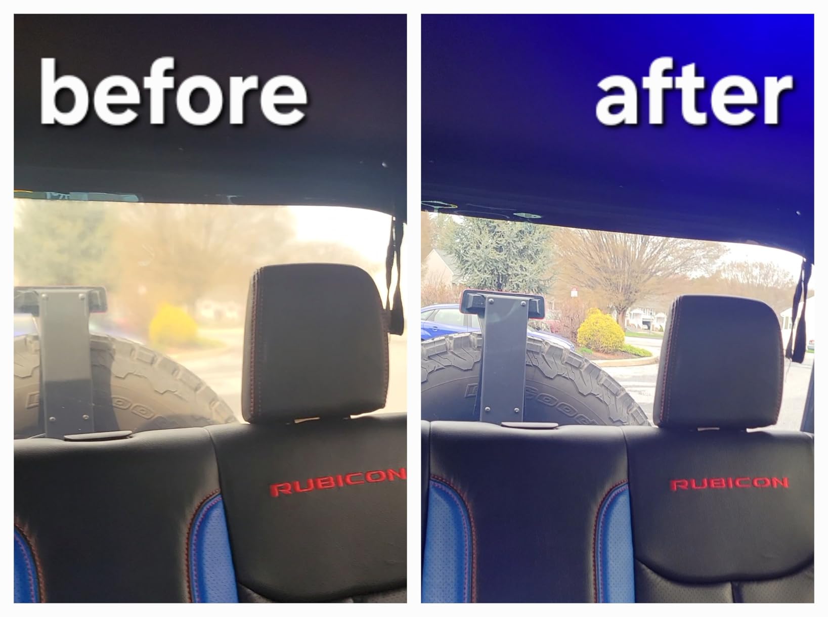 MasterTop Soft Top Rear Replacement Window - Fits Jeep Wrangler JK 2-Door & 4-Door 2013-2018 - Black MasterTwill customer photo 2
