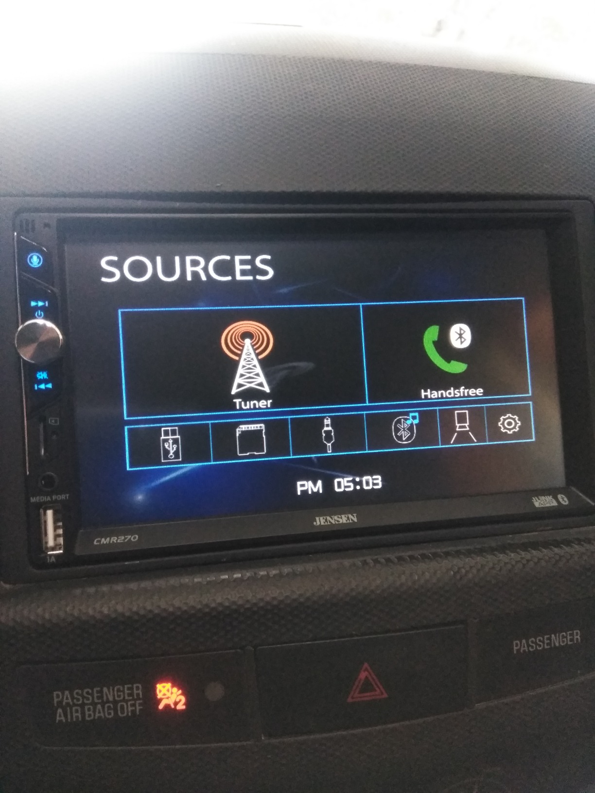 Jensen CMR270 7-inch LED Digital Media Touch Screen Double DIN Car Stereo Radio | Push to Talk Assistant | Backup Camera Input | Bluetooth | USB Fast Charging | microSD | No CD/DVD customer photo 2