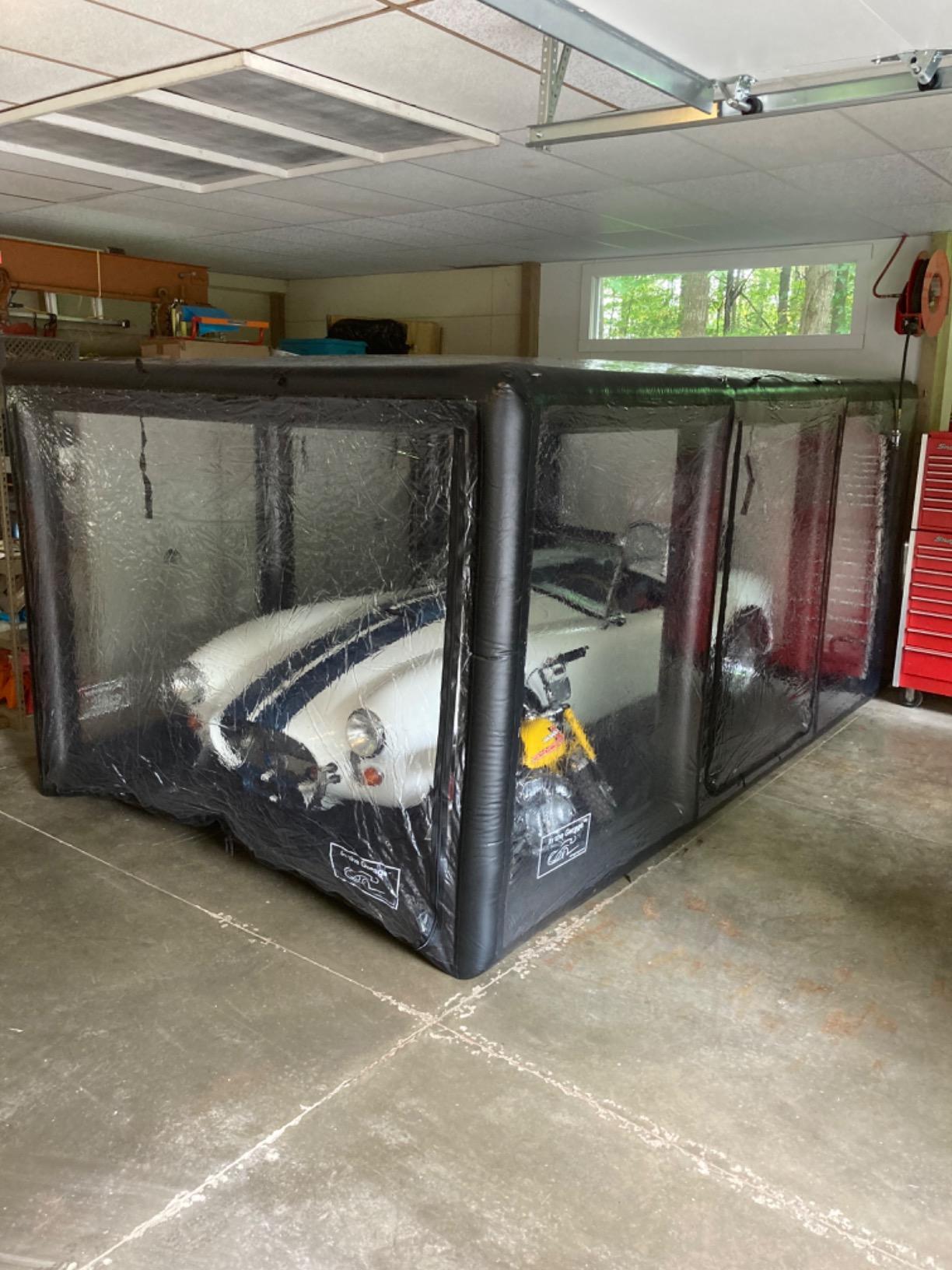 IN THE GARAGE - Ultimate Car Shield, Black - Inflatable Car Cover Indoor - Indoor Car Bubble, Inflatable Garage - Car Bubble Storage - 20' / 6.1m customer photo 1