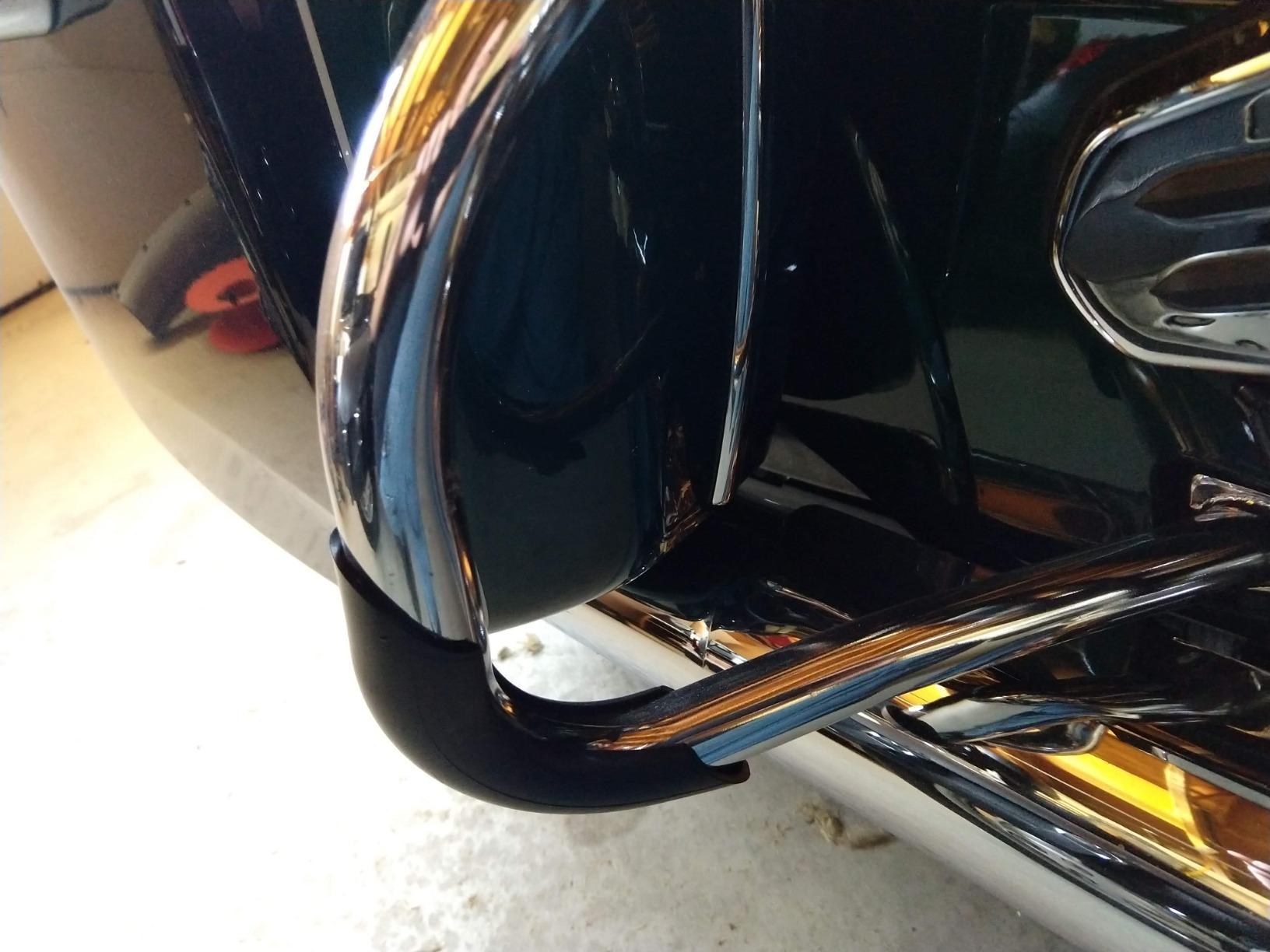 Crash Bar Protectors for Harley Davidson's Front & Rear Black Engine Guard Motorcycle customer photo 2
