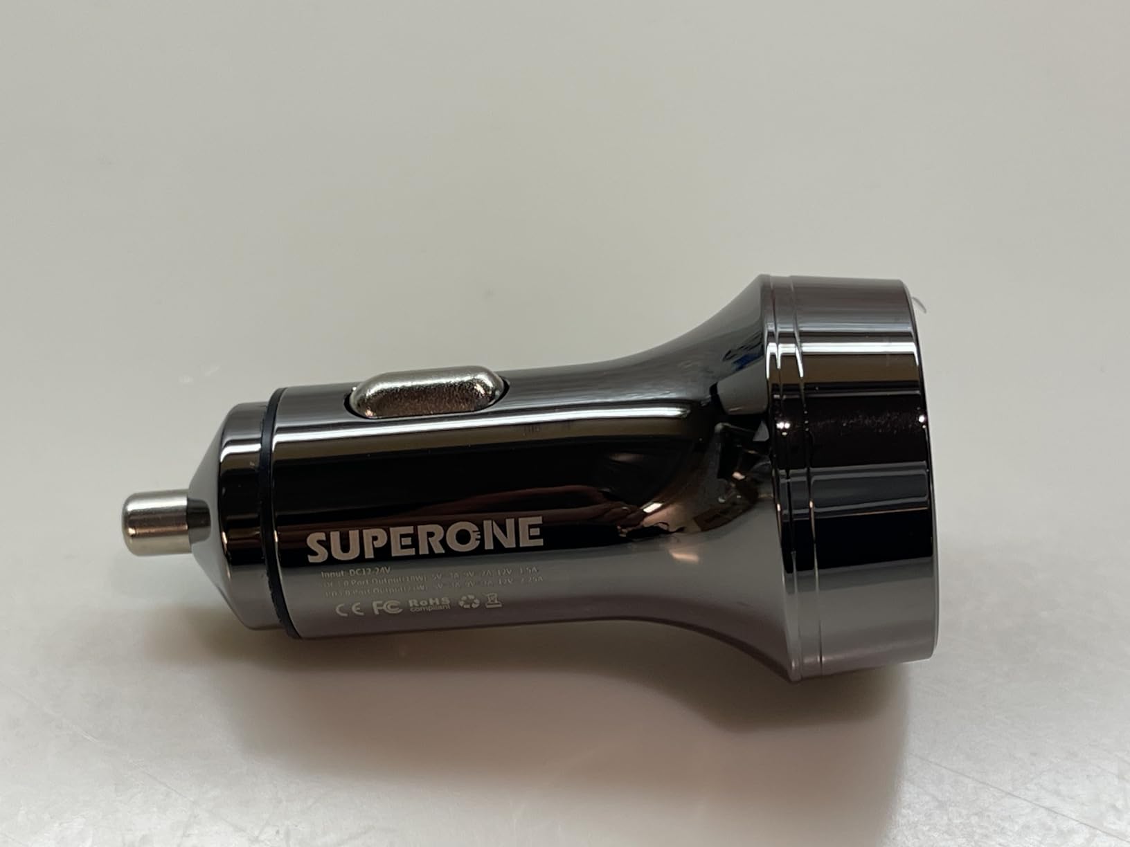 [Pure Copper] USB C Car Charger, SUPERONE 45W Dual USB Car Charger Adapter with 27W/20W PD Port, Fast QC3.0 LED Voltmeter for iPhone 17 16 15 14 Max/Pro/Plus/Mini, Pixel 9/8/7, Samsung S25/S24 More customer photo 1