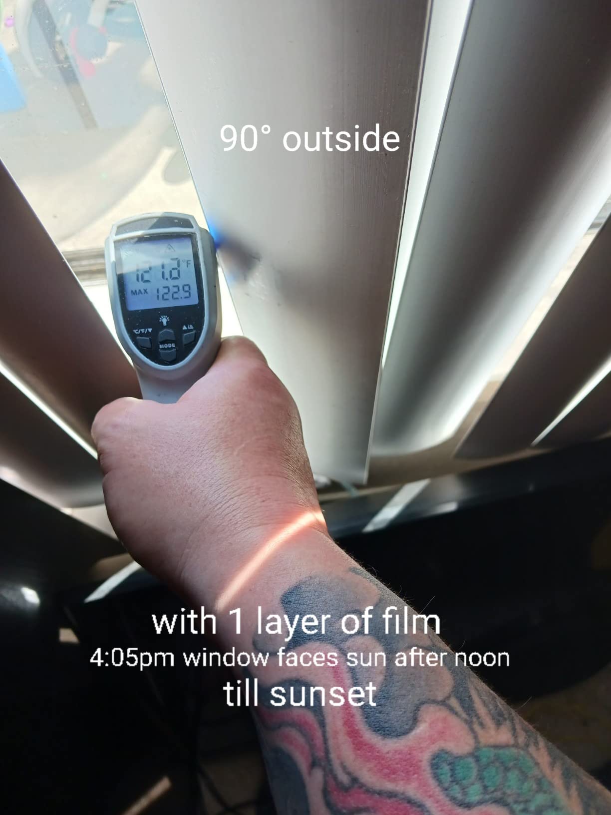 SW 80% VLT Nano Ceramic Car Front Window Film, 99% Anti UV Heat Insulation Sun Blocking Solar Window Tint, Transparent Blue, 20Inch X 10Feet customer photo 1