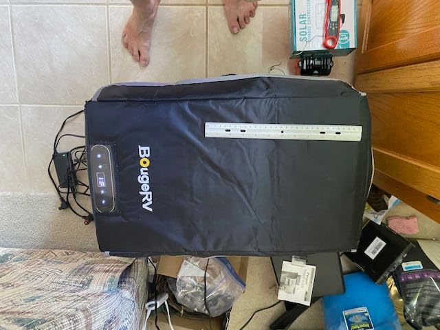 BougeRV 12V Portable Refrigerator Fridge Freezer Portable Car Fridge 53 Quart Electric Cooler 12V/24V DC 110~240 V AC for RV Truck Jeep Pickup SUV Van Boat Camping Tailgating Road Trip Outdoor Travel customer photo 2