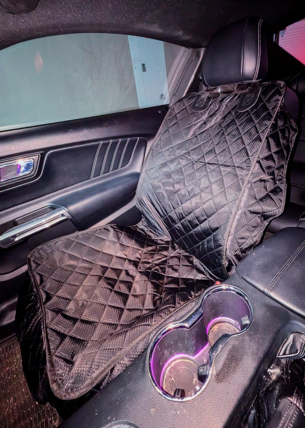 PETICON Waterproof Front Seat Car Cover, Full Protection Dog Car Seat Cover with Side Flaps, Nonslip Scratchproof Front Seat Cover Fits for Cars, Trucks, SUVs, Jeep customer photo 2