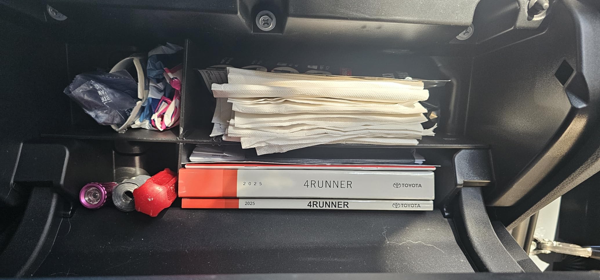 JDMCAR Compatible with Toyota 4Runner Accessories 2010-2023 2024 Glove Box Organizer and GX 460 (2010-2023), Insert ABS Black Materials 4-Runner Compartment Tray customer photo 1