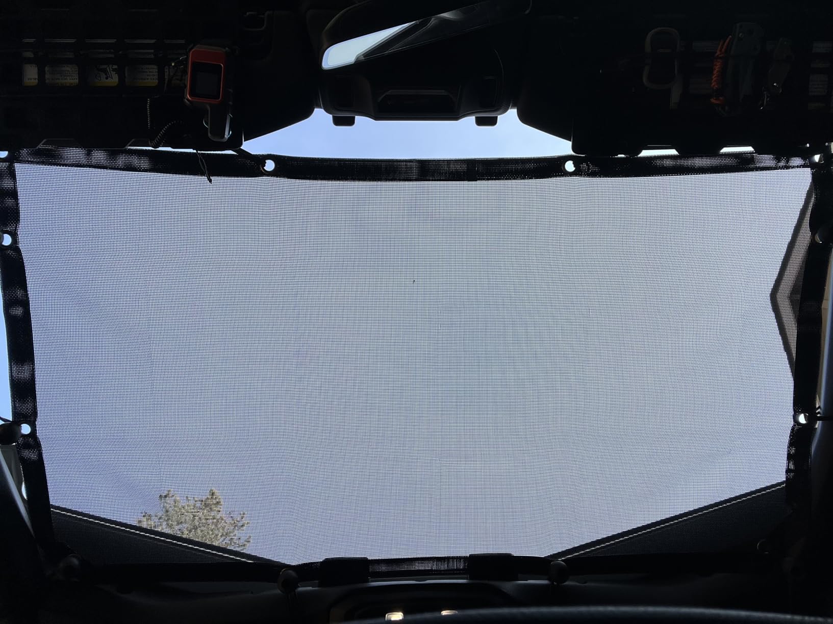 Voodonala for Jeep JL Sunshade Mesh Sun Shade Bikini Top Roof Sunblock Mesh Heat Shield Mesh for 2018-2026+Jeep Wrangler JL JLU 2/4 Door & Gladiator JT, Block Heat Block UV Rays Plain Black customer photo 2